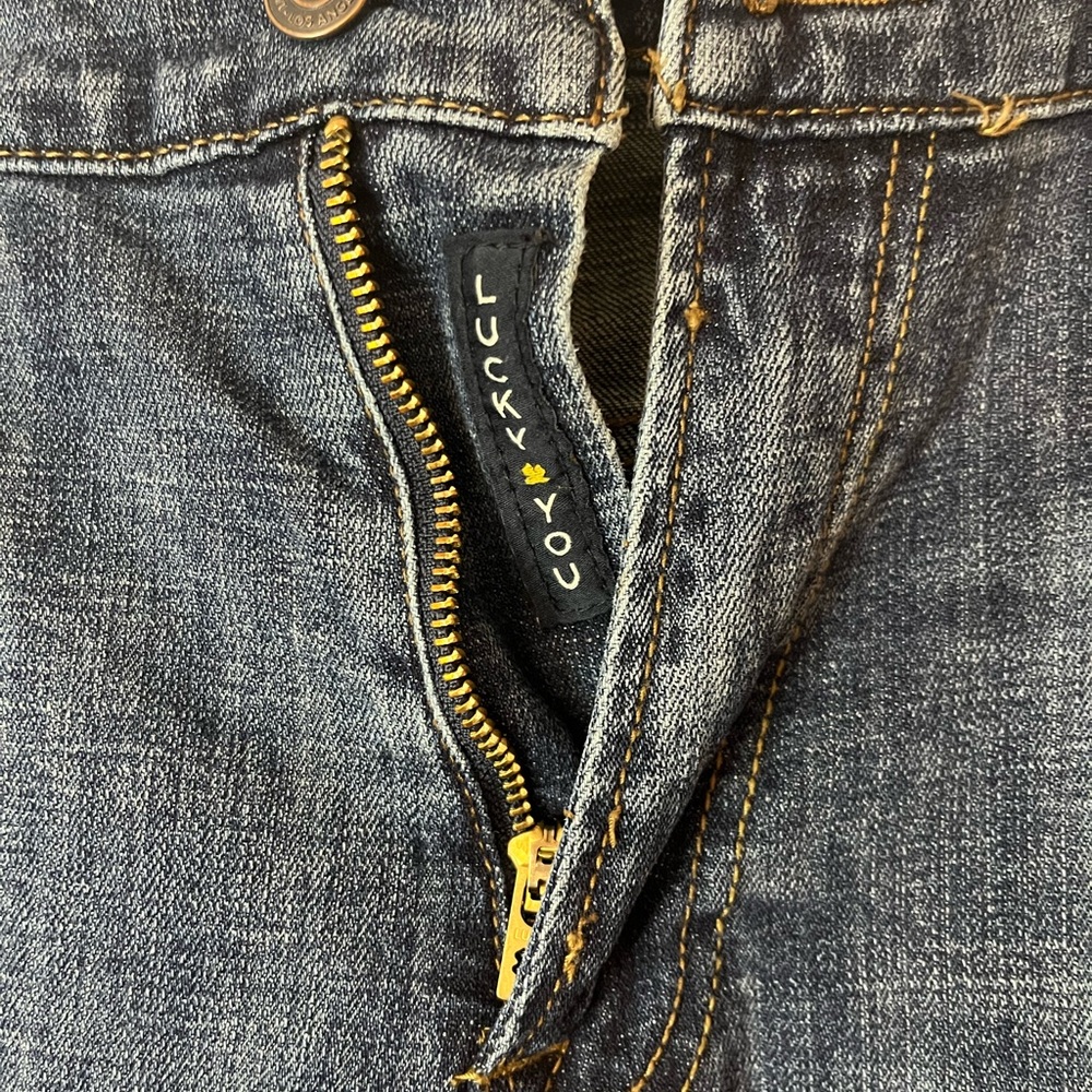 Men’s Lucky Brand 221 Straight Jeans 40x32 (Measured 42x31) Dark Wash - Picture 2 of 10